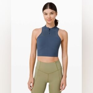 Lululemon "Unleash Strength" Bra in Iron Blue, Size 6, B/C Cup